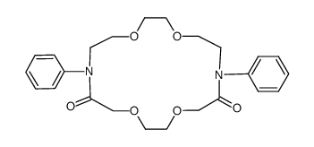 9,18-diphenyl-1,8-dioxo-3,6,12,15-tetraoxa-9,18-diazacycloocta-decane结构式