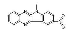 6-methyl-9-nitroindolo[3,2-b]quinoxaline结构式