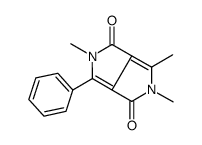 1,2,5-trimethyl-4-phenylpyrrolo[3,4-c]pyrrole-3,6-dione结构式