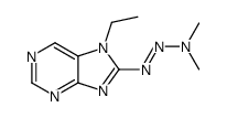 N-[(E)-(7-ethylpurin-8-yl)diazenyl]-N-methylmethanamine Structure