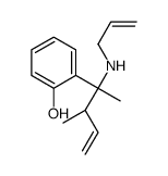 2-[(2S,3R)-3-methyl-2-(prop-2-enylamino)pent-4-en-2-yl]phenol结构式