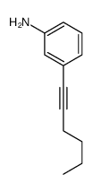 3-hex-1-ynylaniline结构式