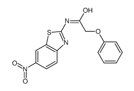 N-(6-nitro-1,3-benzothiazol-2-yl)-2-phenoxyacetamide结构式