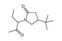 4-tert-butyl-1-(2-oxopentan-3-yl)pyrrolidin-2-one结构式