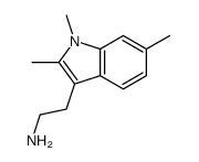 2-(1,2,6-Trimethyl-1H-indol-3-yl)ethanamine结构式