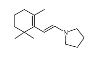 1-<2-(2,6,6-trimethyl-1-cyclohexen-1-yl)ethenyl>pyrrolidine结构式