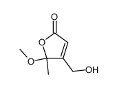 2(5H)-Furanone, 4-(hydroxymethyl)-5-methoxy-5-methyl- (9CI) structure