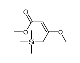 methyl 3-methoxy-4-trimethylsilylbut-2-enoate Structure