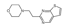 2-(2-morpholinoethyl)thieno[2,3-d]pyrimidine结构式