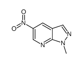1-Methyl-5-nitro-1H-pyrazolo[3,4-b]pyridine结构式