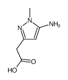 (5-amino-1-methyl-1H-pyrazol-3-yl)-acetic acid结构式