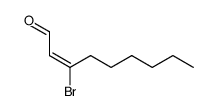 (E)-3-bromo-2-nonenal Structure