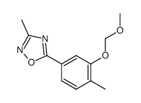 5-(3-methoxymethoxy-4-methyl-phenyl)-3-methyl-[1,2,4]oxadiazole Structure