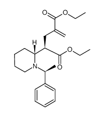 diethyl (4R)-2-methylene-4-{(2R)-1-[(1S)-phenylethyl]piperidin-2-yl}pentanedioate结构式