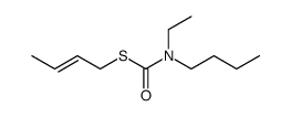 ethyl-butyl-thiocarbamic acid S-but-2t()-enyl ester结构式