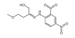 1-hydroxy-4-methoxy-butan-2-one-(2,4-dinitro-phenylhydrazone)结构式
