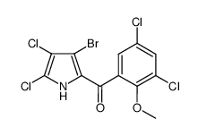 3-bromo-4,5,3',5'-tetrachloro-2-(2'-methoxybenzoyl)pyrrole Structure