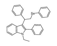 1-methyl-2-phenyl-3-(1-phenyl-2-phenylselenoethyl)-1H-indole Structure