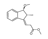 (E)-methyl 3-((2R,3S)-3-methoxy-2-methyl-2,3-dihydro-1H-inden-1-ylidene)propanoate结构式