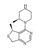 (S)-5-methyl-4-((S)-2-methylpiperazin-1-yl)-5,7-dihydrothieno[3,4-d]pyrimidine结构式