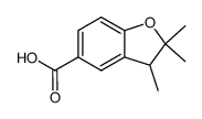 2,2,3-trimethyl-2,3-dihydro-benzofuran-5-carboxylic acid结构式