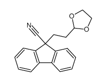 9-(2-[1,3]Dioxolan-2-yl-ethyl)-9H-fluorene-9-carbonitrile结构式