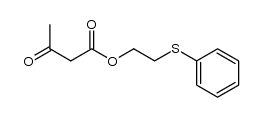 2-(phenylthio)ethyl-acetylacetate Structure