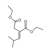 2-[2-Methyl-prop-(E)-ylidene]-succinic acid diethyl ester结构式