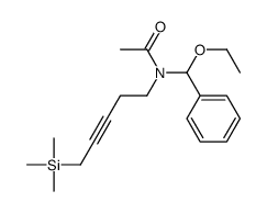 N-[ethoxy(phenyl)methyl]-N-(5-trimethylsilylpent-3-ynyl)acetamide Structure