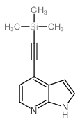 4-((三甲基甲硅烷基)乙炔)-1H-吡咯并[3,2-b]吡啶结构式