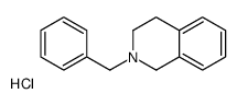 2-benzyl-1,2,3,4-tetrahydroisoquinolin-2-ium,chloride结构式