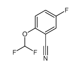 2-(Difluoromethoxy)-5-fluorobenzonitrile结构式