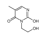 3-(2-hydroxyethyl)-5-methyl-1H-pyrimidine-2,4-dione Structure