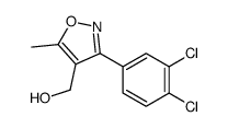 [3-(3,4-dichlorophenyl)-5-methyl-isoxazol-4-yl]methanol结构式