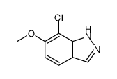 7-chloro-6-methoxy-1H-indazole结构式