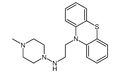 4-methyl-N-(2-phenothiazin-10-ylethyl)piperazin-1-amine结构式