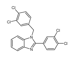1-(3,4-dichlorobenzyl)-2-(3,4-dichlorophenyl)benzimidazole Structure