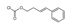 (E)-4-phenylbut-3-en-1-yl carbonochloridate结构式