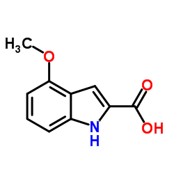 4-甲氧基吲哚-2-羧酸结构式