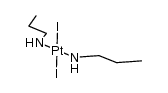 trans-[diiodobis(n-propylamino)platinum(II)] Structure