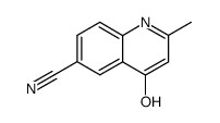 4-hydroxy-2-methyl-quinoline-6-carbonitrile结构式