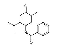 N-[(1E)-2-Isopropyl-5-methyl-4-oxo-2,5-cyclohexadien-1-ylidene]be nzamide Structure