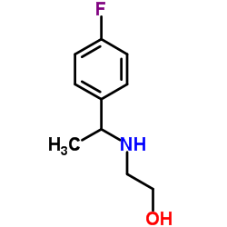 2-{[1-(4-Fluorophenyl)ethyl]amino}ethanol structure