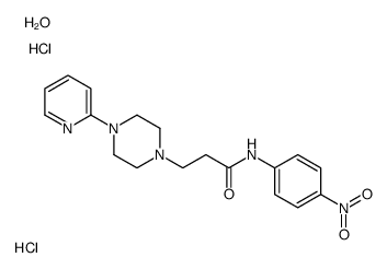 N-(4-Nitrophenyl)-4-(2-pyridinyl)-1-piperazinepropanamide dihydrochlor ide hydrate结构式