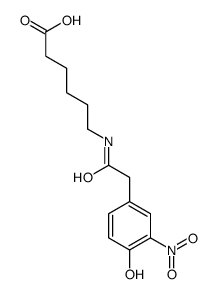 6-[[2-(4-hydroxy-3-nitrophenyl)acetyl]amino]hexanoic acid Structure