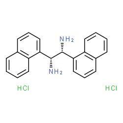 (1R,2R)-1,2-Di(naphthalen-1-yl)ethane-1,2-diamine Dihydrochloride structure