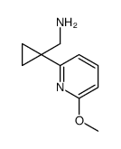 [1-(6-methoxypyridin-2-yl)cyclopropyl]methanamine Structure