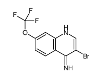 4-Amino-3-bromo-7-trifluoromethoxyquinoline Structure