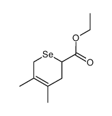 ethyl 3,6-dihydro-4,5-dimethyl-2H-selenine-2-carboxylate Structure