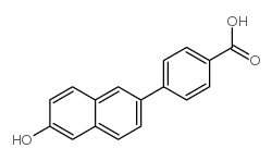 4-(6-Hydroxynaphthalen-2-yl)benzoic acid Structure